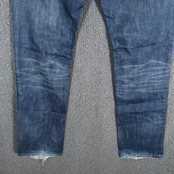 Diesel Larkee Straight Fit Button Fly Italy Made Jeans - Men's Size 36*32 - Blue - Picture 5 of 11